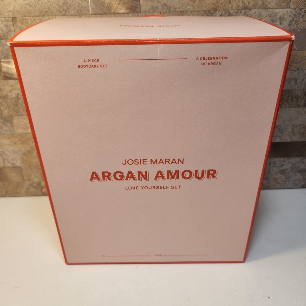 Josie Maran Argan Amour Love Yourself 4pc Bodycare Set Night Flower NEW